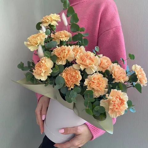 Коробка с диантусом №1
